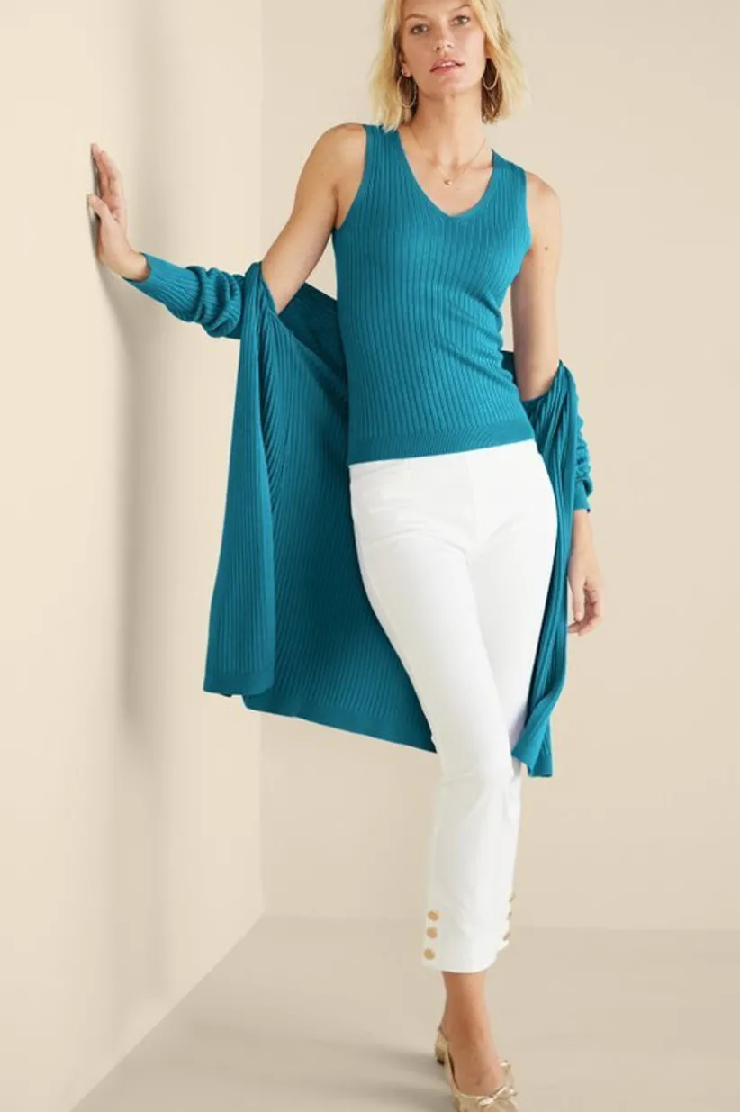 Soft Essential Ribbed Sweater Tank<Soft Surroundings Fashion