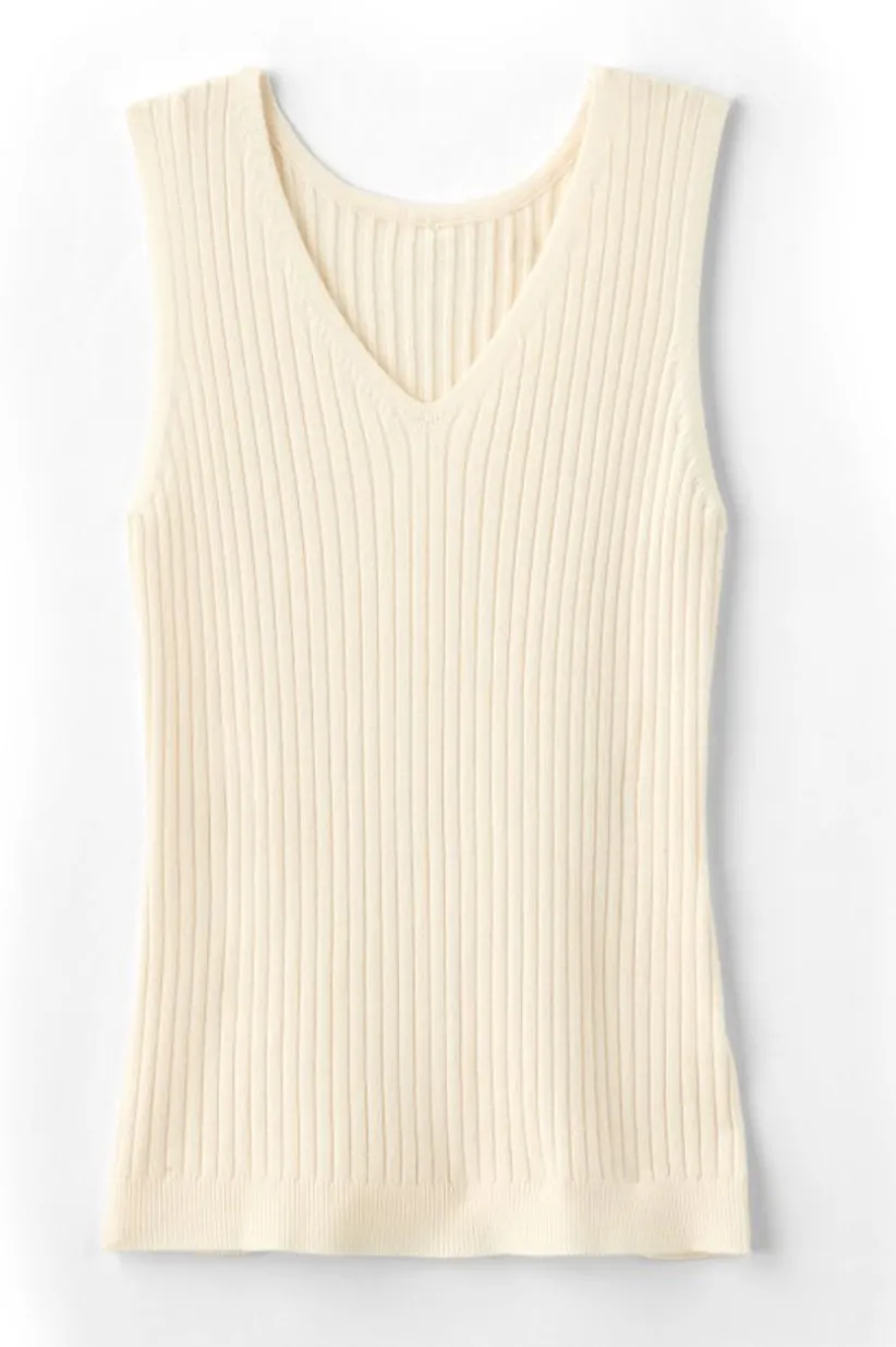 Soft Essential Ribbed Sweater Tank<Soft Surroundings Fashion