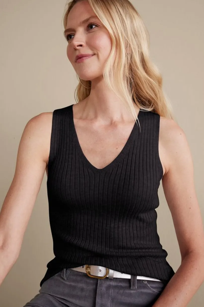 Soft Essential Ribbed Sweater Tank<Soft Surroundings Fashion