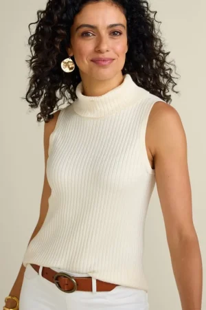 Soft Essential Ribbed Turtleneck Tank<Soft Surroundings Online