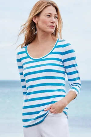 Soft Essential Supima 3/4 Sleeve Tee<Soft Surroundings Best