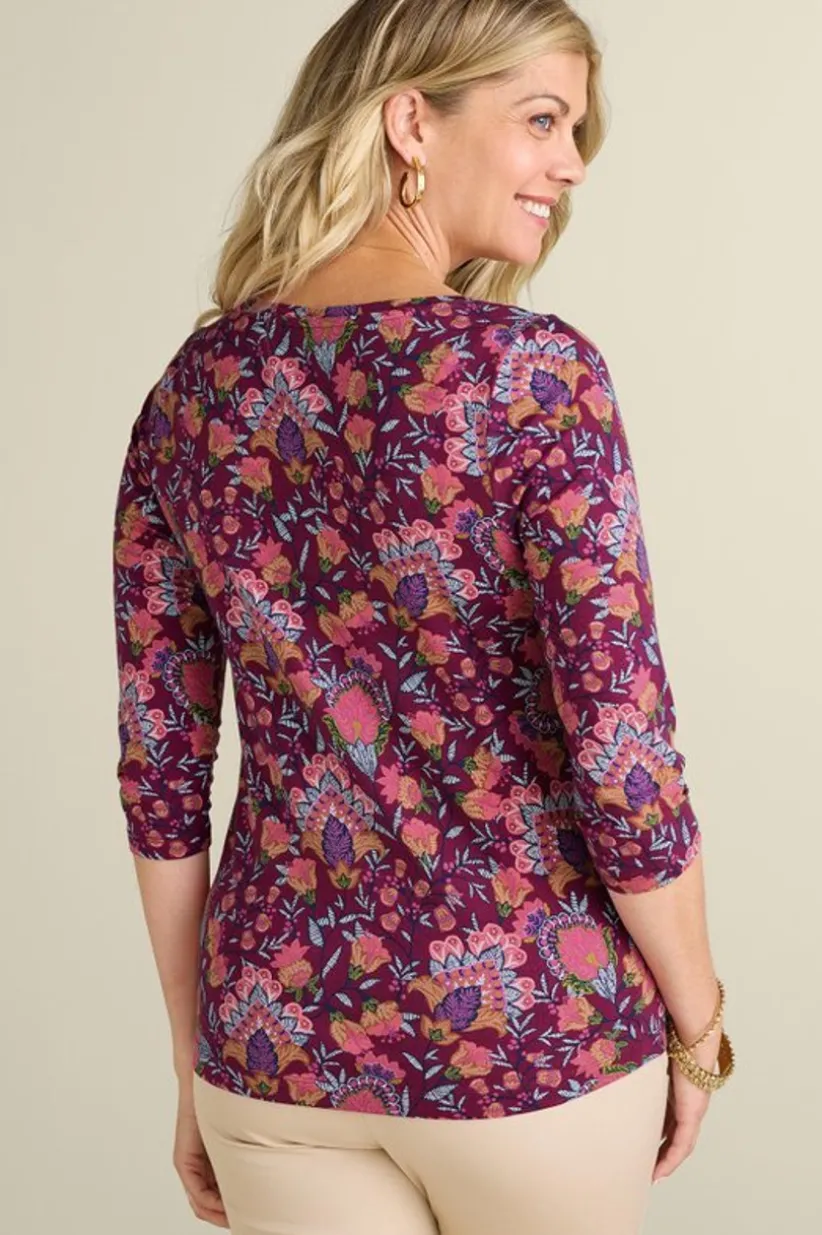 Soft Essential Supima 3/4 Sleeve Tee<Soft Surroundings Best