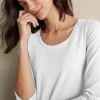 Soft Essential Supima 3/4 Sleeve Tee<Soft Surroundings Best