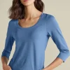 Soft Essential Supima 3/4 Sleeve Tee I<Soft Surroundings Outlet