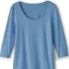Soft Essential Supima 3/4 Sleeve Tee I<Soft Surroundings Outlet