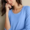 Soft Essential Supima 3/4 Sleeve Tee I<Soft Surroundings Outlet