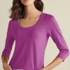 Soft Essential Supima 3/4 Sleeve Tee I<Soft Surroundings Outlet