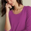 Soft Essential Supima 3/4 Sleeve Tee I<Soft Surroundings Outlet