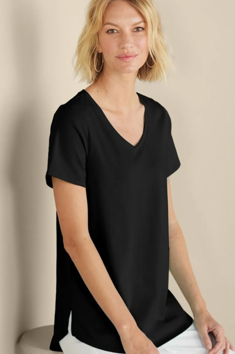 Soft Essential Supima Isabel Short Sleeve Tunic<Soft Surroundings Best