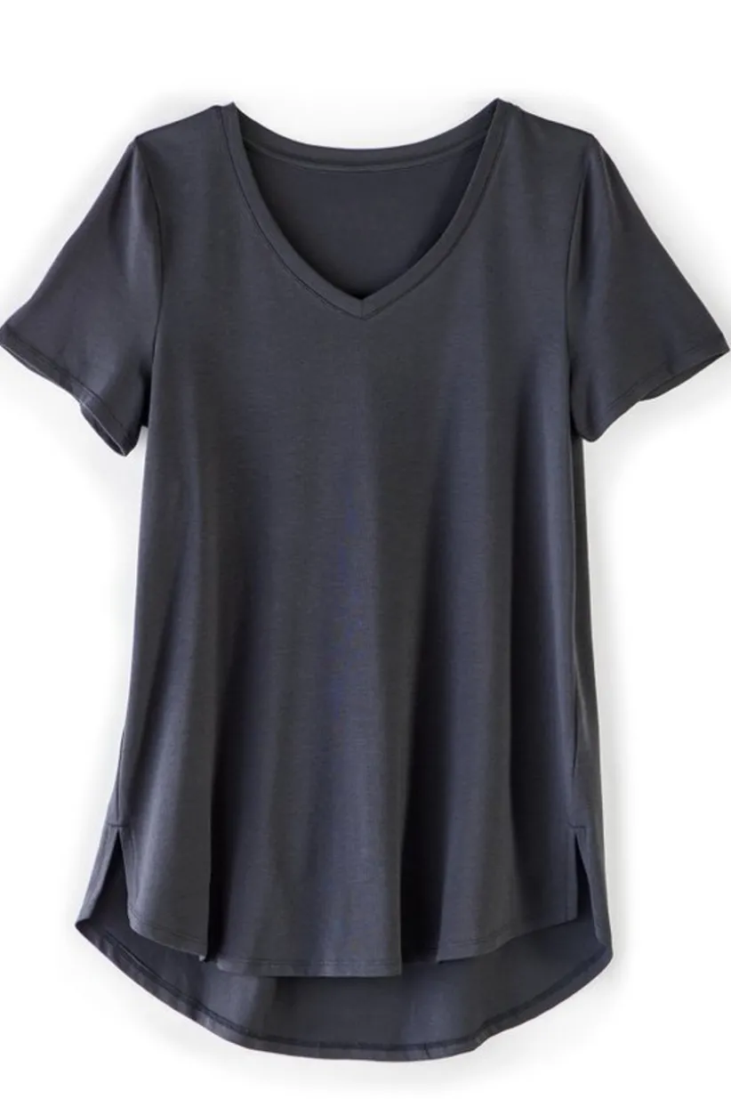 Soft Essential Supima Isabel Short Sleeve Tunic<Soft Surroundings Best
