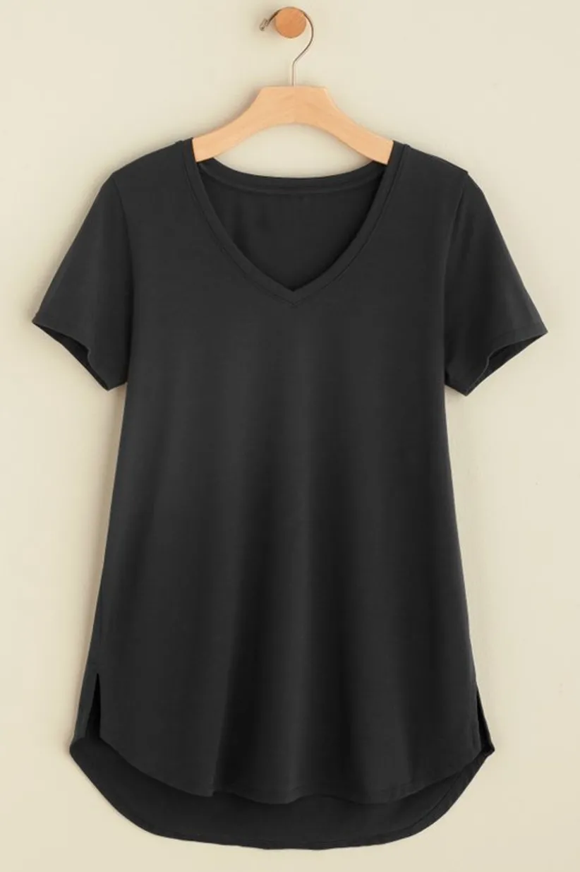 Soft Essential Supima Isabel Short Sleeve Tunic<Soft Surroundings Best