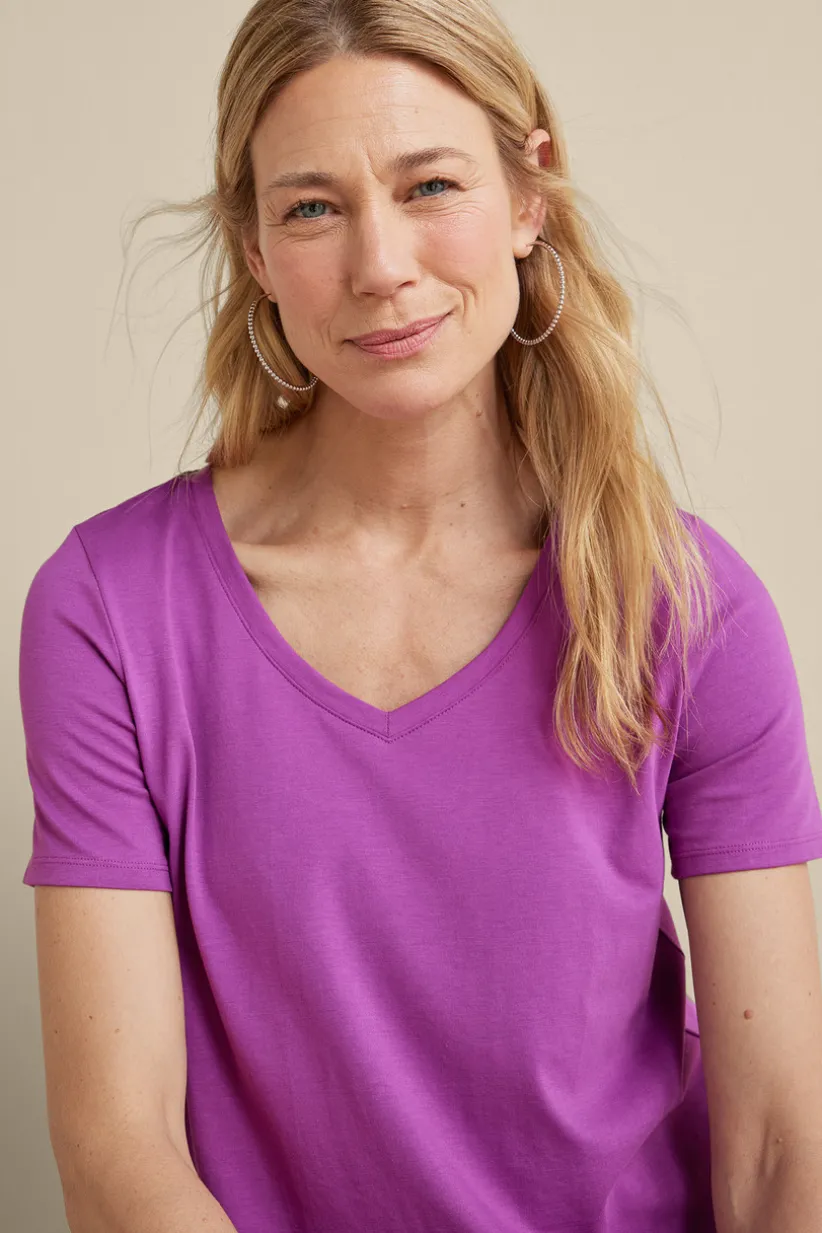 Soft Essential Supima Isabel Short Sleeve Tunic<Soft Surroundings Best