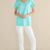 Soft Essential Supima Isabel Short Sleeve Tunic<Soft Surroundings Best