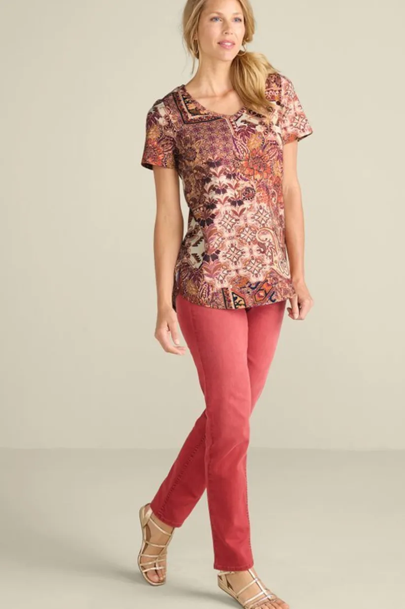 Soft Essential Supima Isabel Short Sleeve Tunic<Soft Surroundings Best