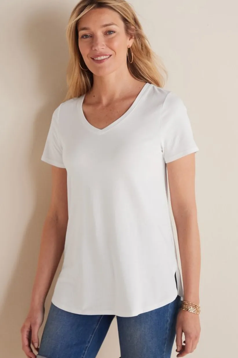 Soft Essential Supima Isabel Short Sleeve Tunic<Soft Surroundings Best