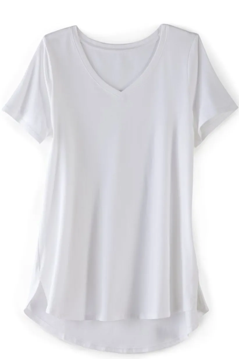Soft Essential Supima Isabel Short Sleeve Tunic<Soft Surroundings Best
