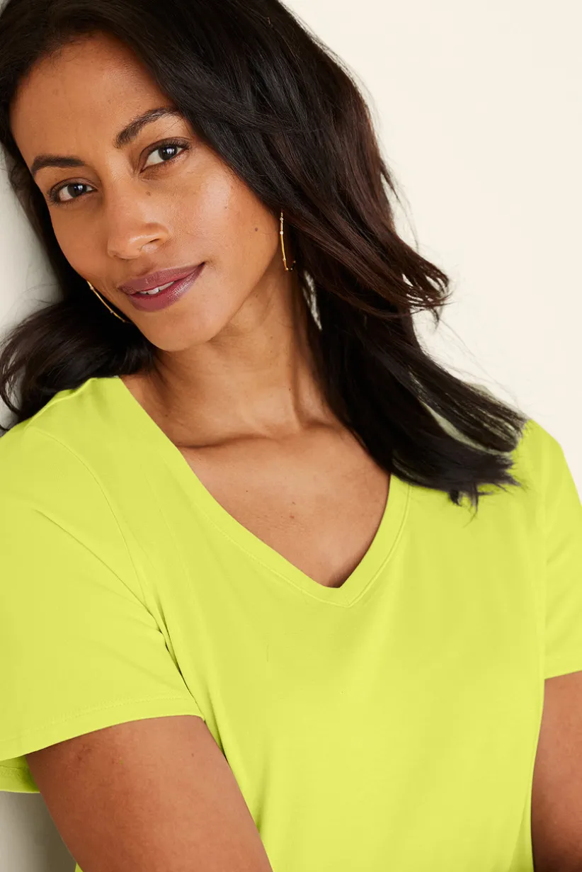 Soft Essential Supima Isabel Short Sleeve Tunic<Soft Surroundings Best