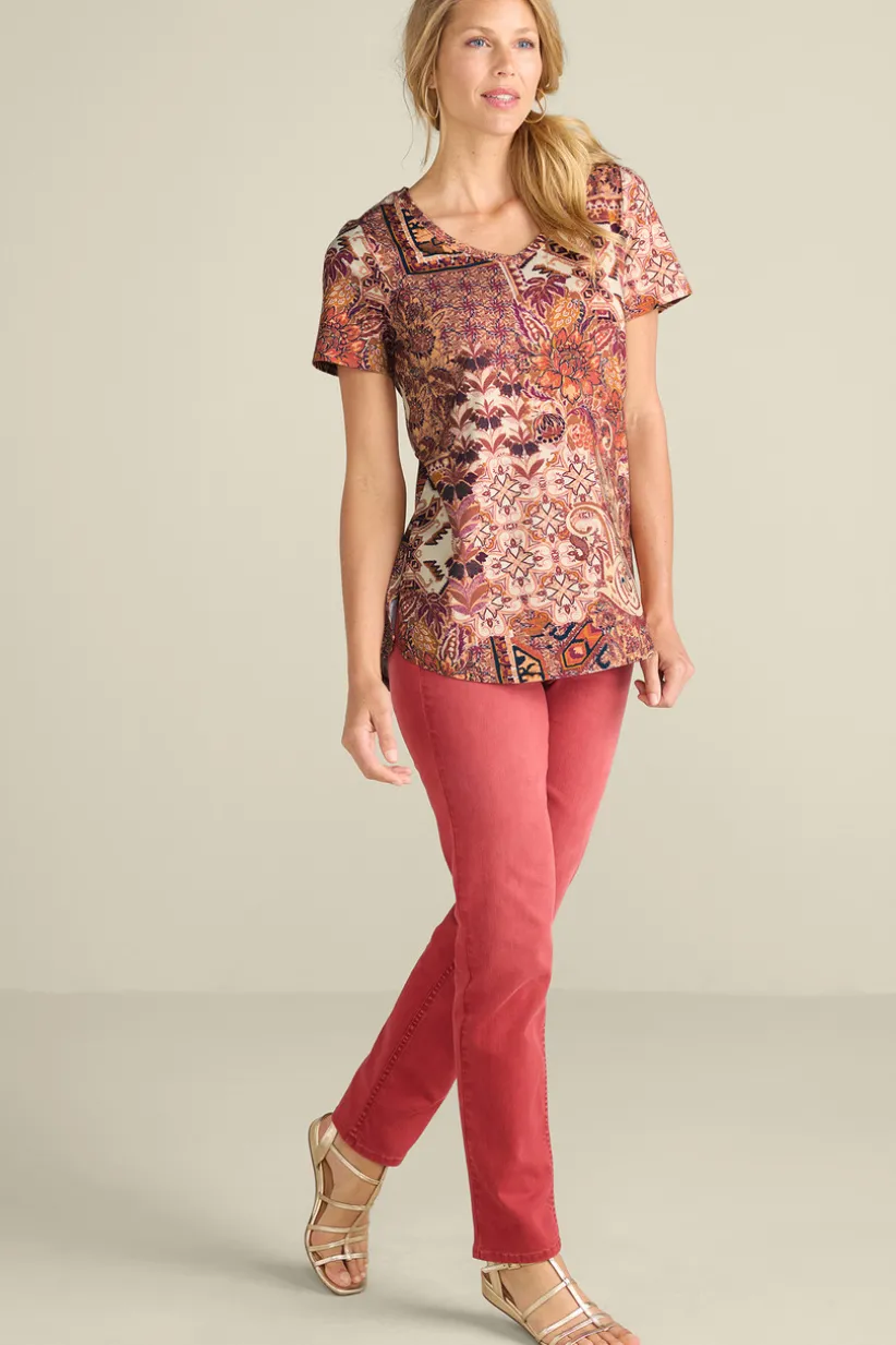 Soft Essential Supima Isabel Short Sleeve Tunic<Soft Surroundings Best