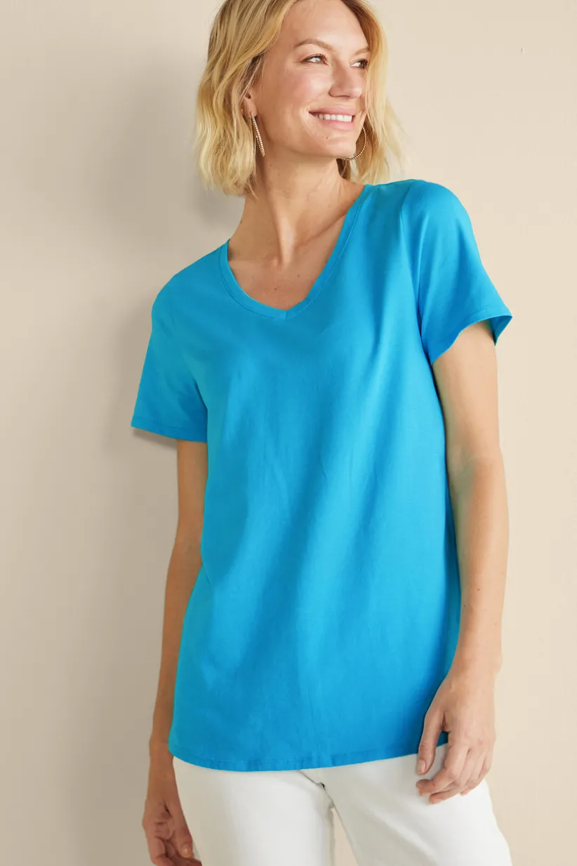 Soft Essential Supima Isabel Short Sleeve Tunic<Soft Surroundings Best