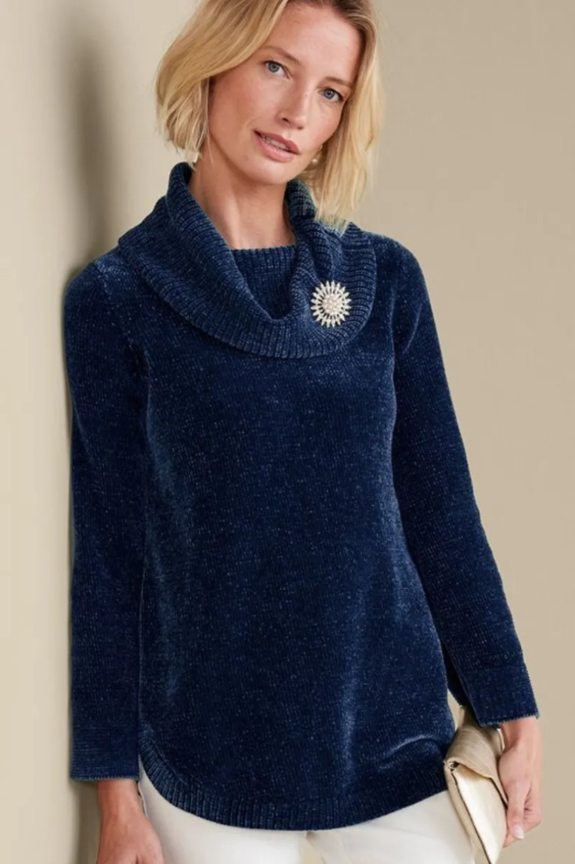 Soft Winds Chenille Tunic Sweater<Soft Surroundings Fashion