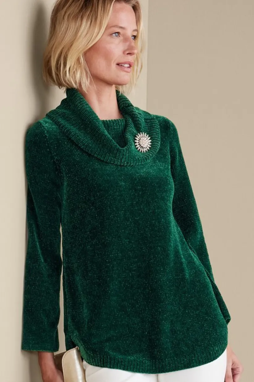 Soft Winds Chenille Tunic Sweater<Soft Surroundings Fashion