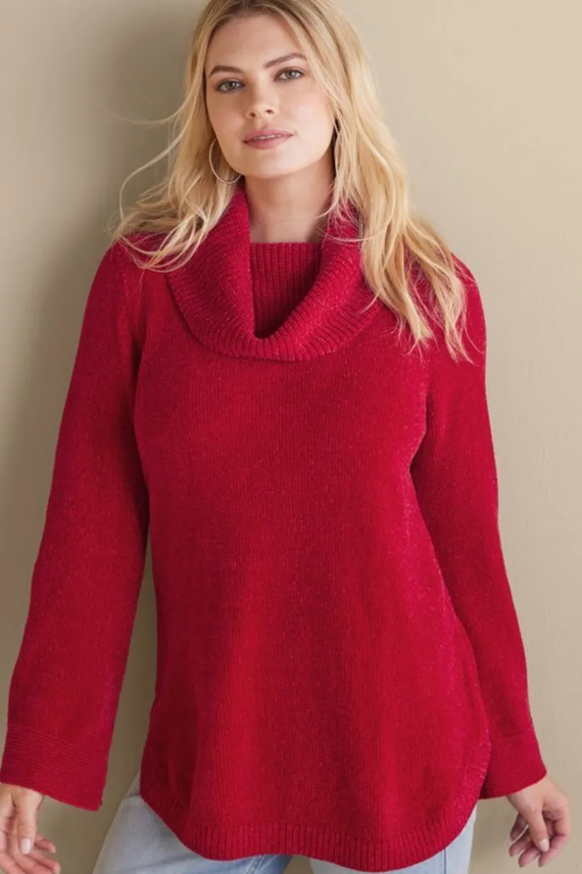 Soft Winds Chenille Tunic Sweater<Soft Surroundings Fashion