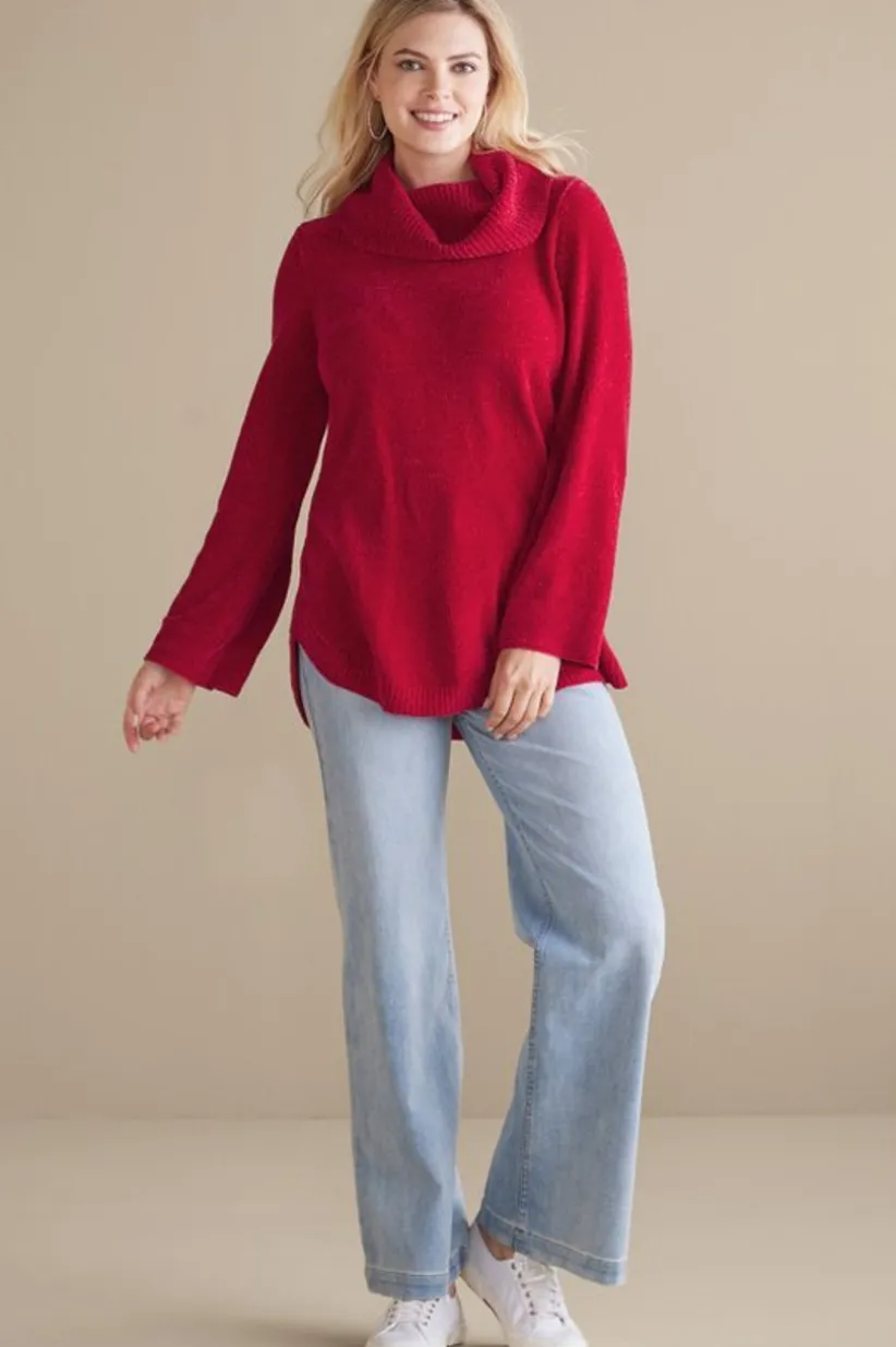 Soft Winds Chenille Tunic Sweater<Soft Surroundings Fashion