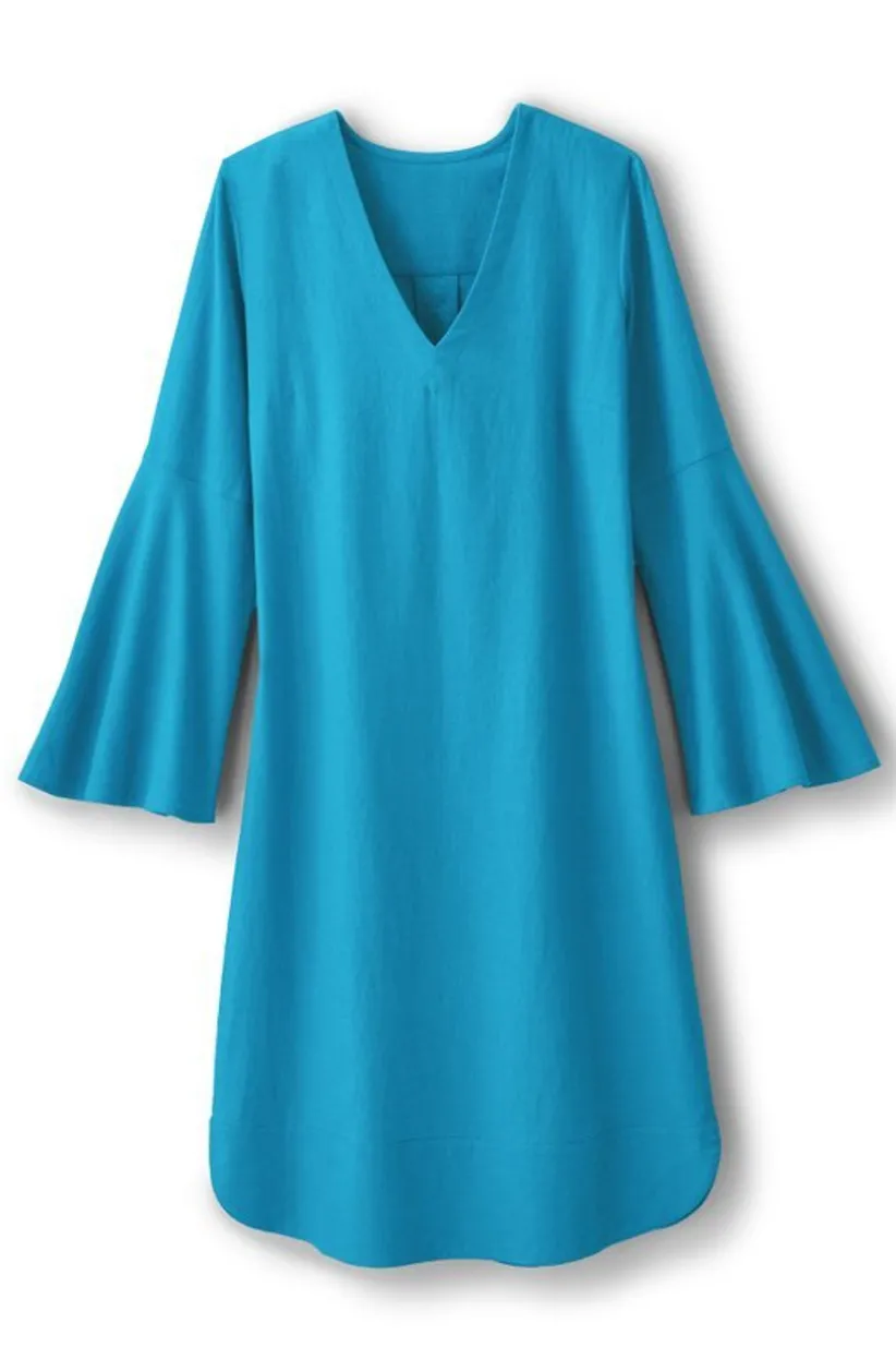 Soleil Linen Blend Dress<Soft Surroundings Online