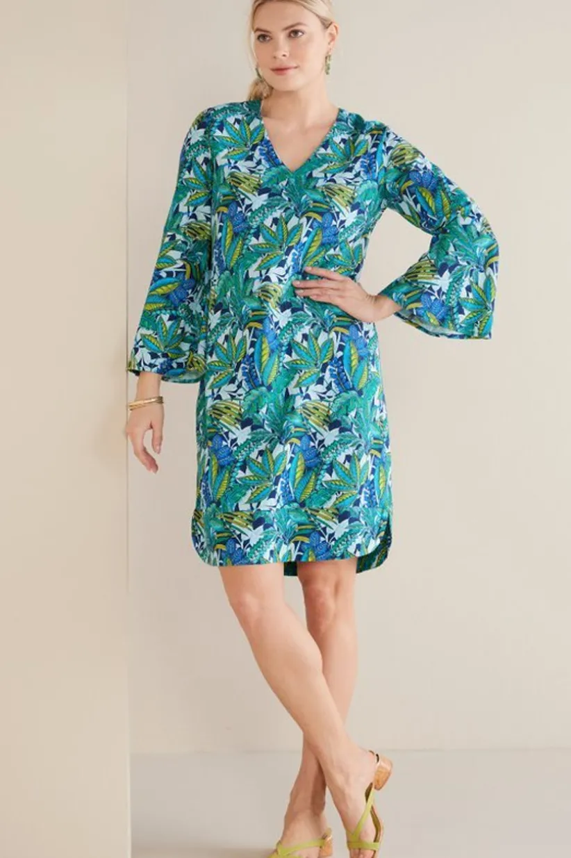 Soleil Linen Blend Dress<Soft Surroundings Online