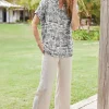 Sonoma Linen Blend Wide Leg Pants<Soft Surroundings Fashion