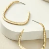 Soreli Hammered Hoop Earrings<Soft Surroundings Best