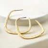 Soreli Hammered Hoop Earrings<Soft Surroundings Best