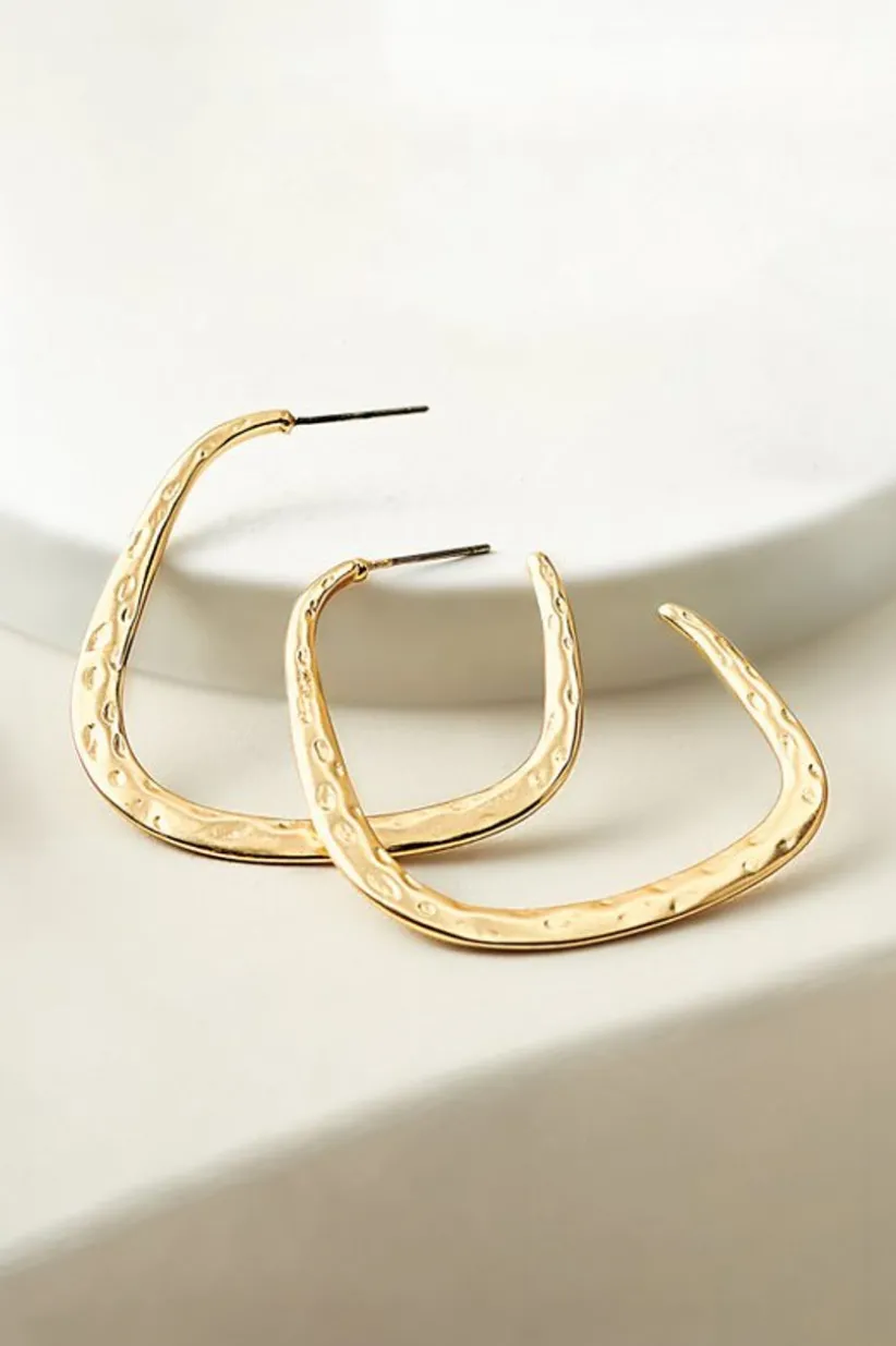 Soreli Hammered Hoop Earrings<Soft Surroundings Best