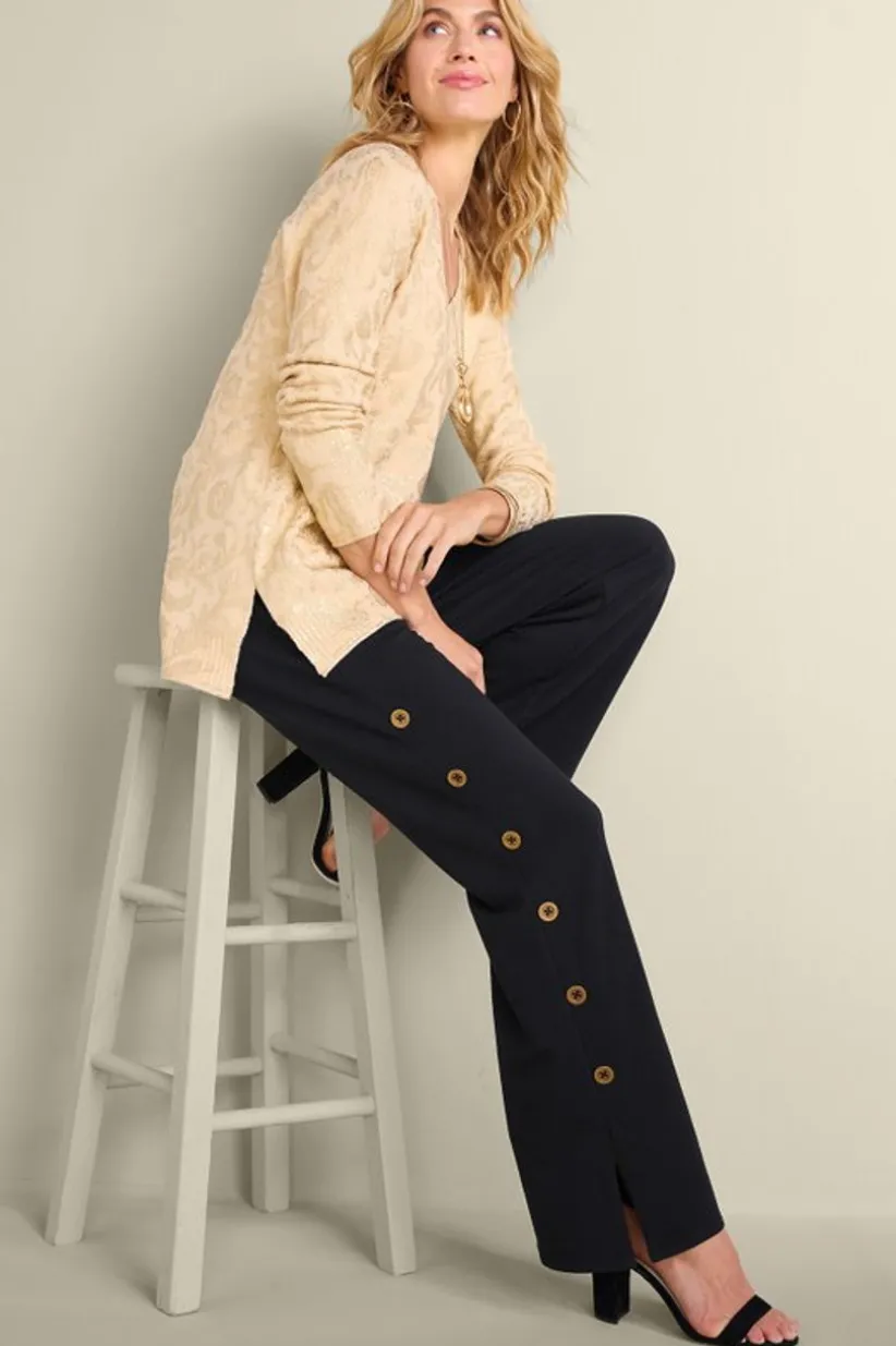 Sorrento French Terry Wide Leg Pants<Soft Surroundings Online