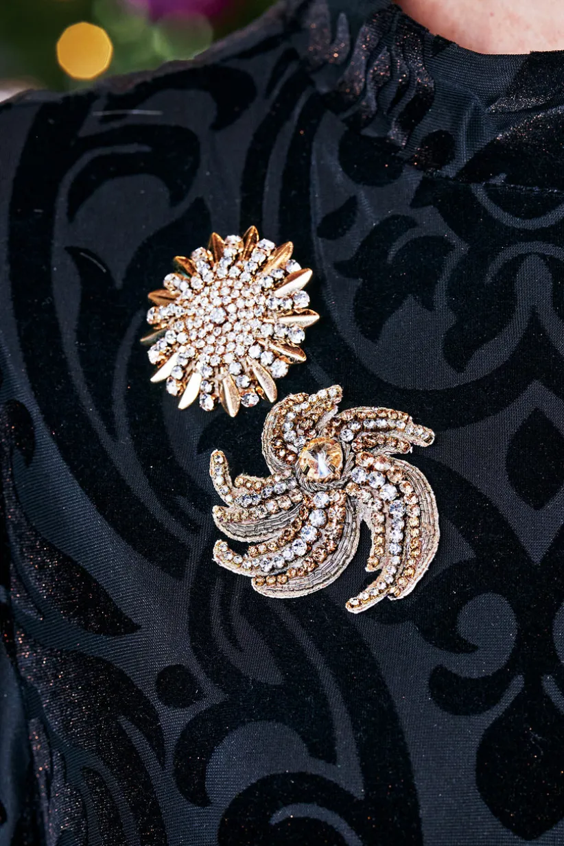 Swirl Around Burst Brooch<Soft Surroundings Outlet