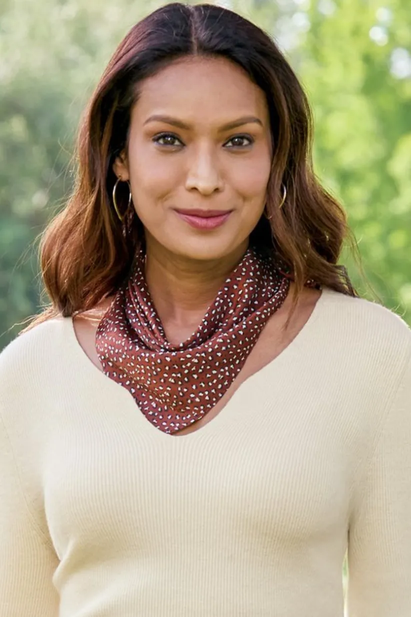 Sylvia Silk Square Scarf<Soft Surroundings New