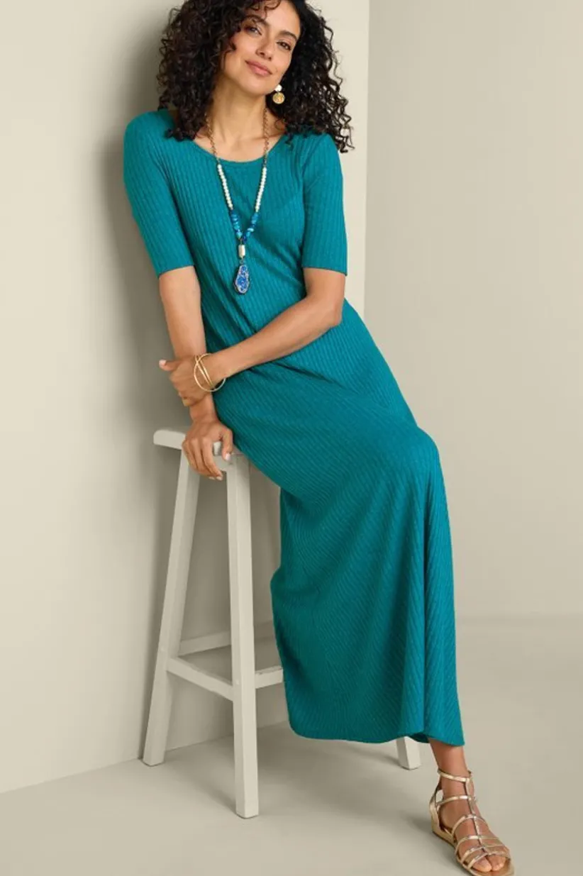 Textured Short Sleeve Santiago Dress<Soft Surroundings Hot