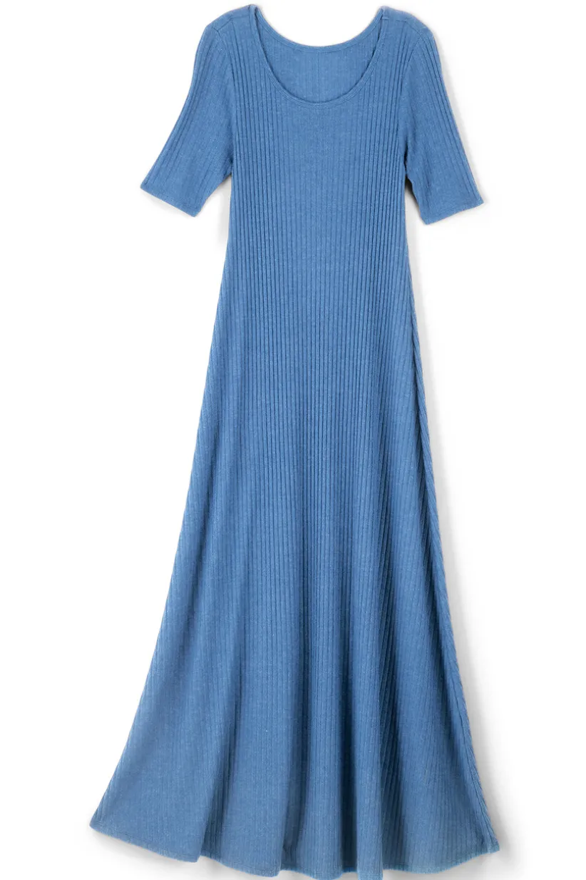 Textured Short Sleeve Santiago Dress<Soft Surroundings Hot