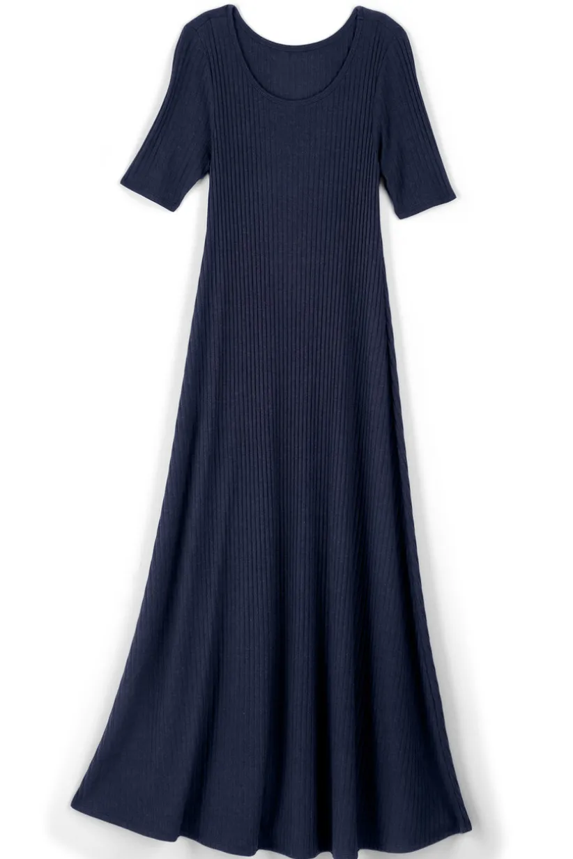 Textured Short Sleeve Santiago Dress<Soft Surroundings Hot