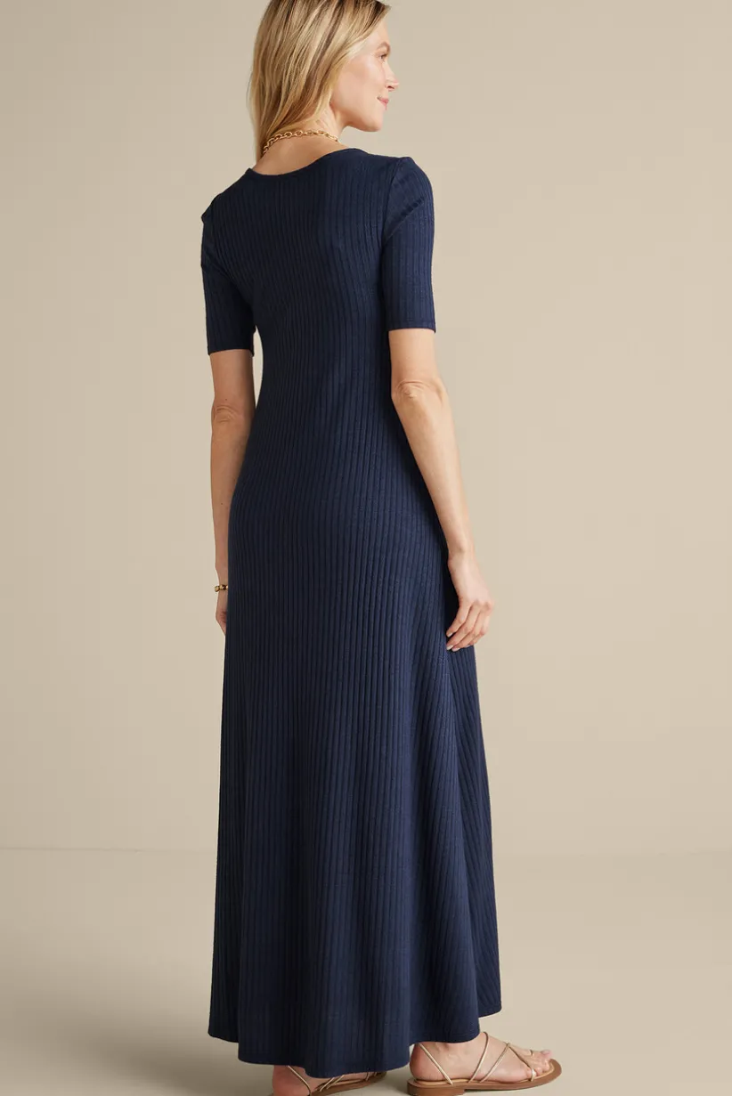 Textured Short Sleeve Santiago Dress<Soft Surroundings Hot