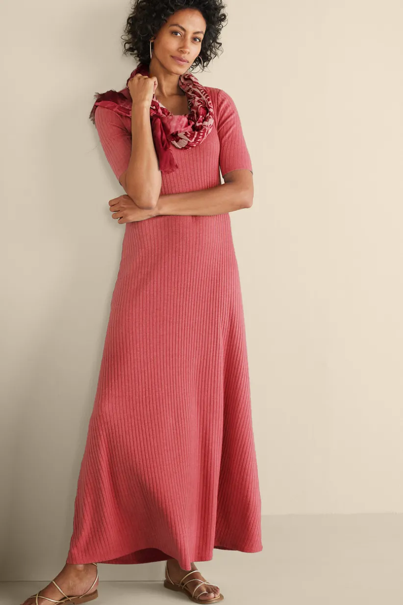 Textured Short Sleeve Santiago Dress<Soft Surroundings Hot