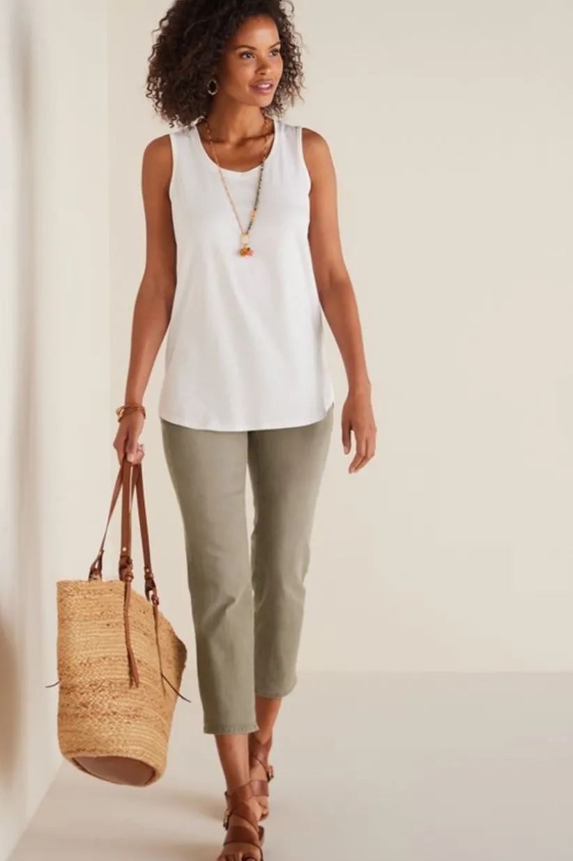 The Ultimate Denim Pull-On Crop<Soft Surroundings Best