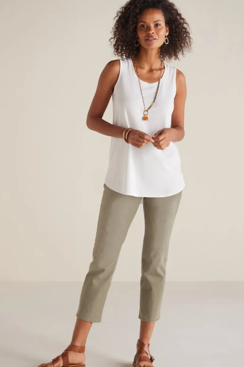 The Ultimate Denim Pull-On Crop<Soft Surroundings Best