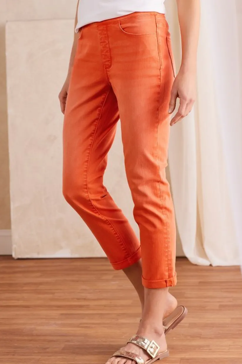 The Ultimate Denim Pull-On Crop<Soft Surroundings Best