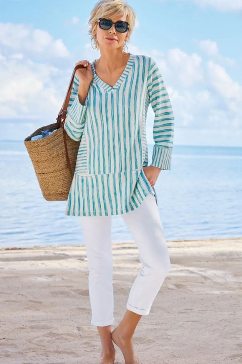 The Ultimate Denim Pull-On Crop<Soft Surroundings Best