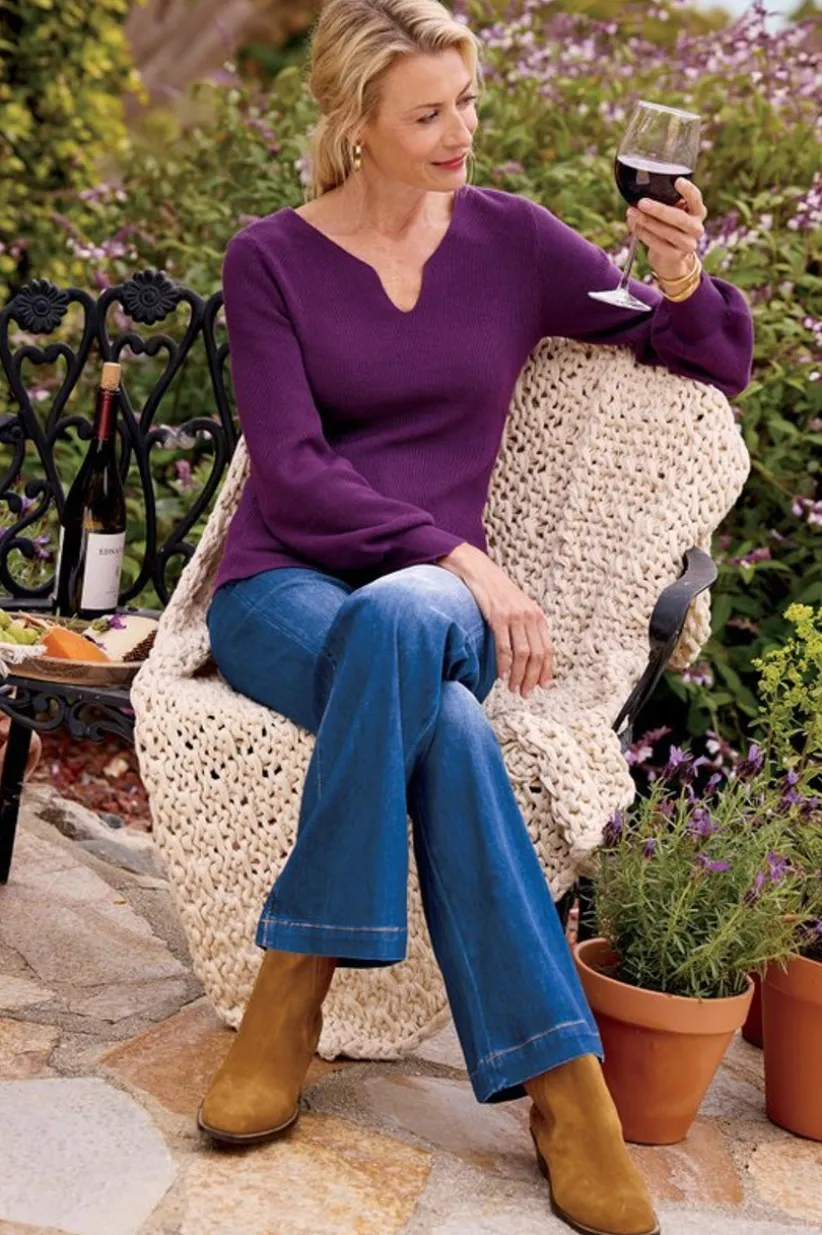 The Ultimate Denim Trouser Jeans<Soft Surroundings Fashion