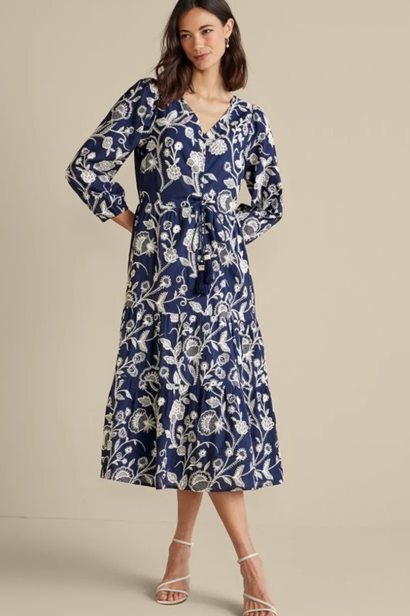 Tilda Embroidered Midi Dress<Soft Surroundings Best