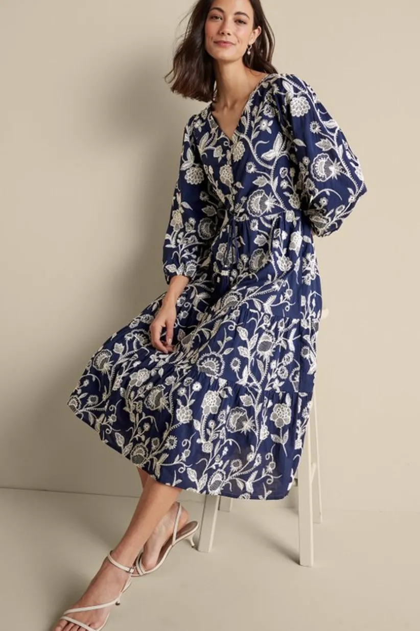 Tilda Embroidered Midi Dress<Soft Surroundings Best
