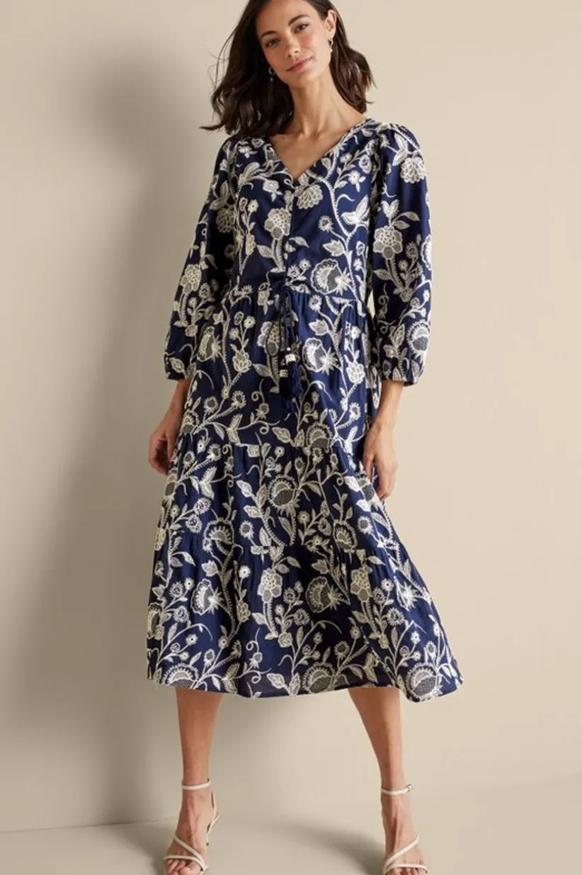 Tilda Embroidered Midi Dress<Soft Surroundings Best