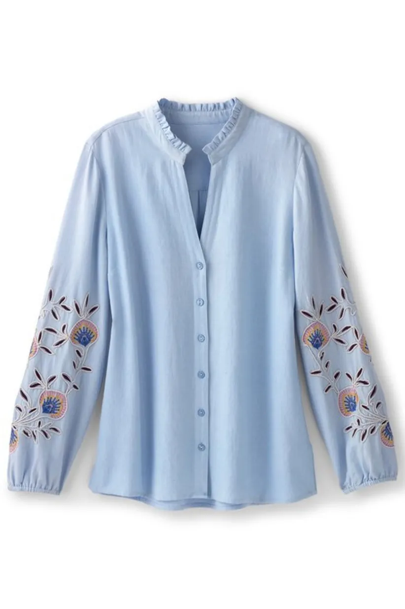 Titania Embroidered Top<Soft Surroundings Outlet